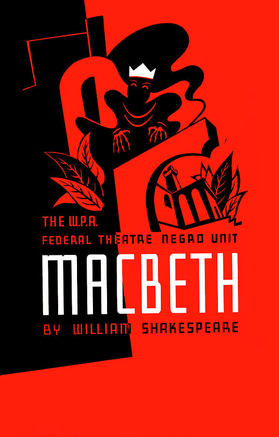 A poster for Orson Wells' "Voodoo Macbeth."